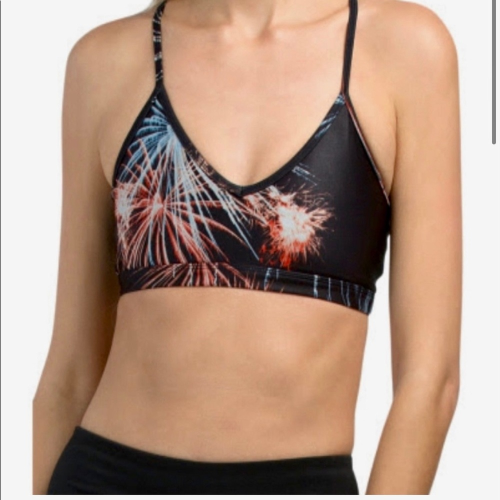 Good American NWT fireworks sports bra size 2